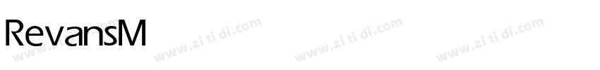 Revans Medium字体转换
